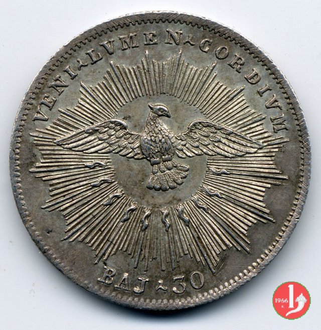 30 Baiocchi (Testone) 1830 (Roma) 30 Baiocchi (Testone) 1830 (Roma)