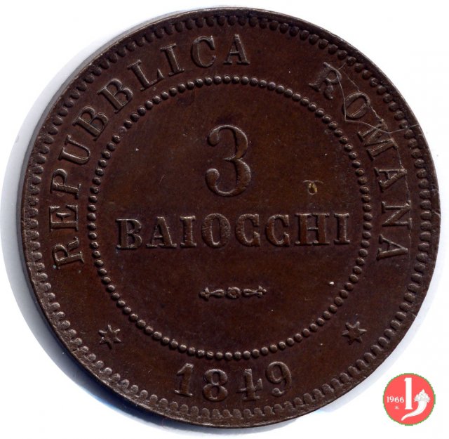3 Baiocchi 1849 (Roma)