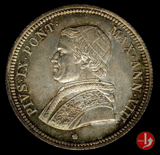 50 baiocchi (1/2 Scudo) 1853 (Roma)