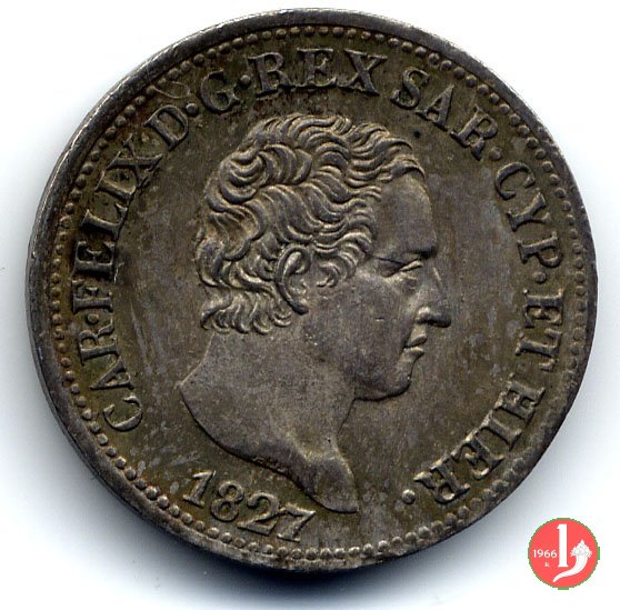 50 centesimi 1827 (Genova)