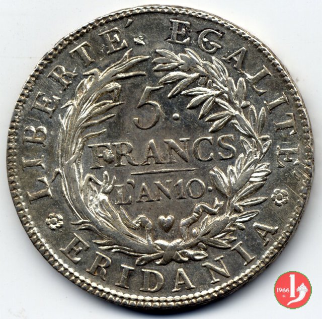 5 francs 1801-1802 (Torino)