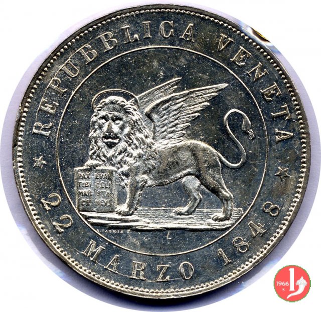 5 lire 22 marzo 1848 1848 (Venezia)