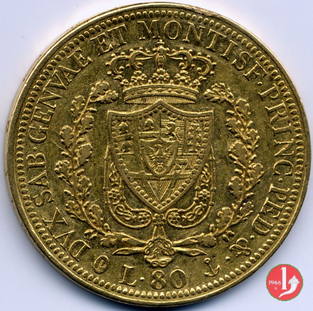 80 lire 1825 (Genova)