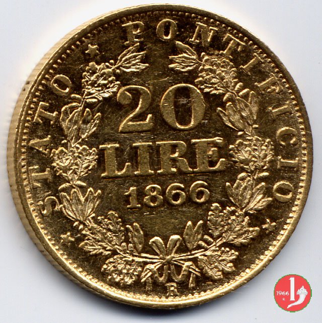 Marengo o 20 lire 1866 (Roma)