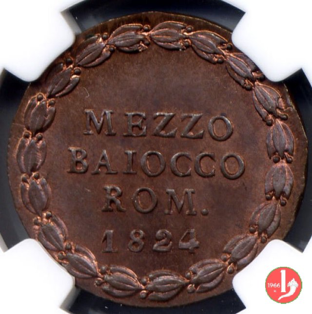 Mezzo Baiocco 1824 (Bologna)