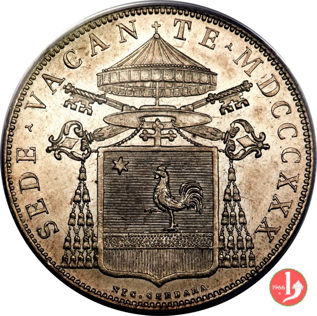 Scudo Romano 1830 (Bologna) Scudo Romano 1830 (Bologna)