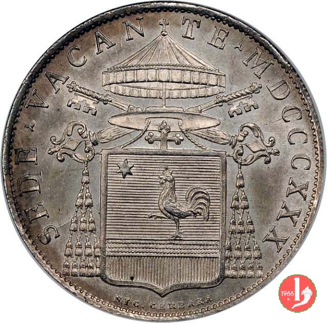 Scudo Romano 1830 (Roma) Scudo Romano 1830 (Roma)