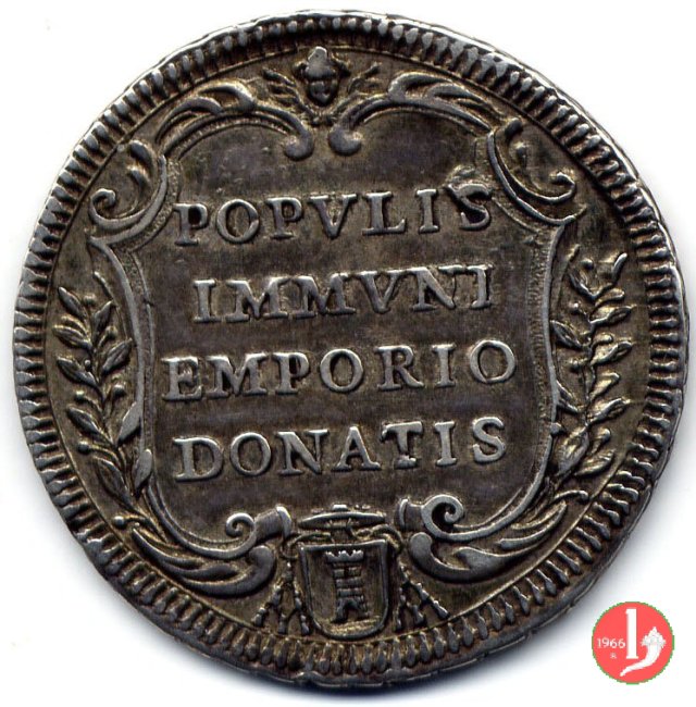 Testone Populis Immuni Emporio Donatis 1733-1734 (Roma)