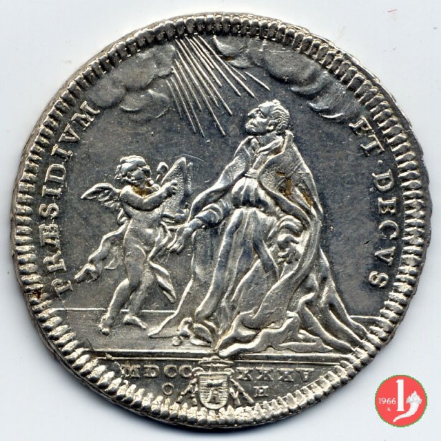 Testone Praesidium et Decus 1735 (Roma)