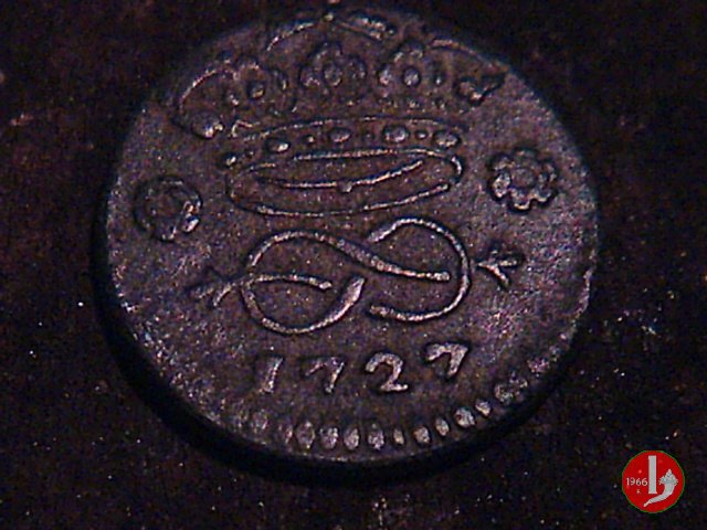 2 denari II tipo 1727 (Torino)