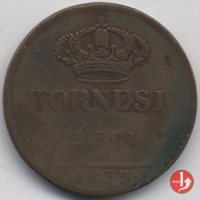 10 Tornesi 1839 (Napoli)