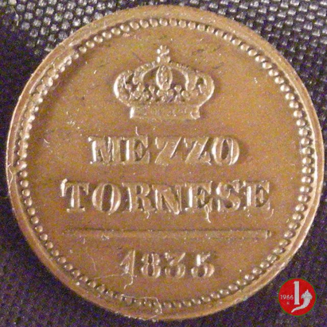 ½ Tornese 1835 (Napoli)