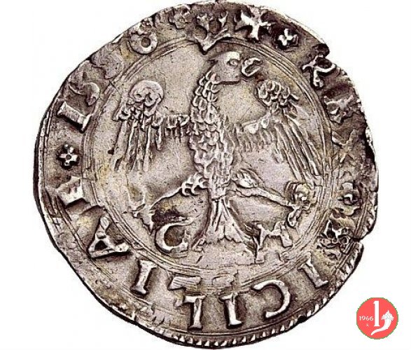 2 tarí (busto barbuto a destra) 1556 (Messina)