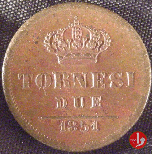 2 Tornesi 1851 (Napoli)