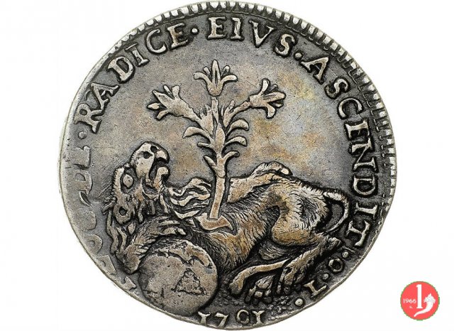 4 tarí o medaglia col leone 1701 (Palermo)