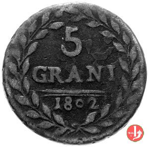 5 grani (1801-1804) 1802 (Palermo)