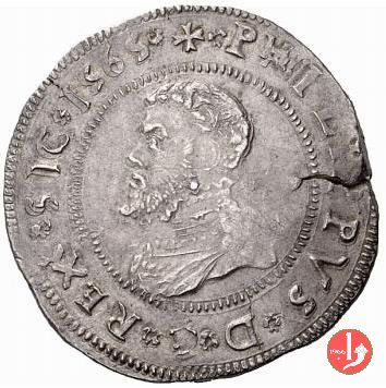 scudo o dieci tarí (busto a sinistra) 1565 (Messina)