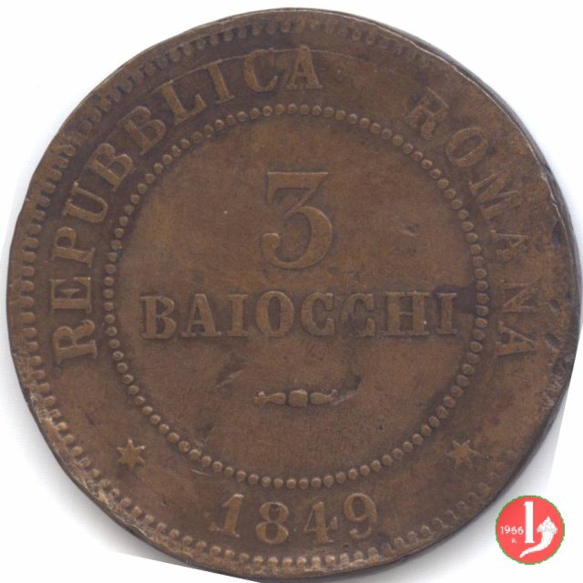3 Baiocchi 1849 (Roma)