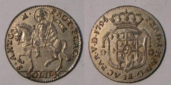 Mezza lira di Piacenza 1794 (Parma)