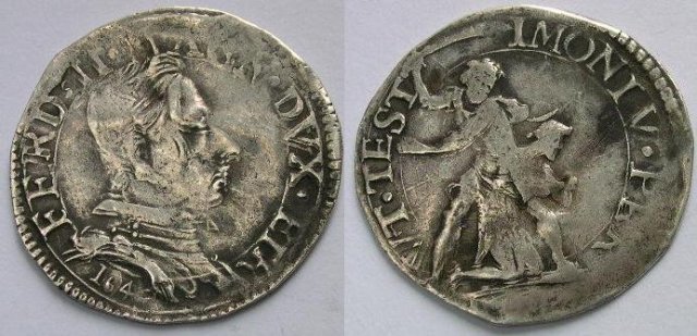 lira seconda serie (ritratto adulto) 1640 (Firenze)