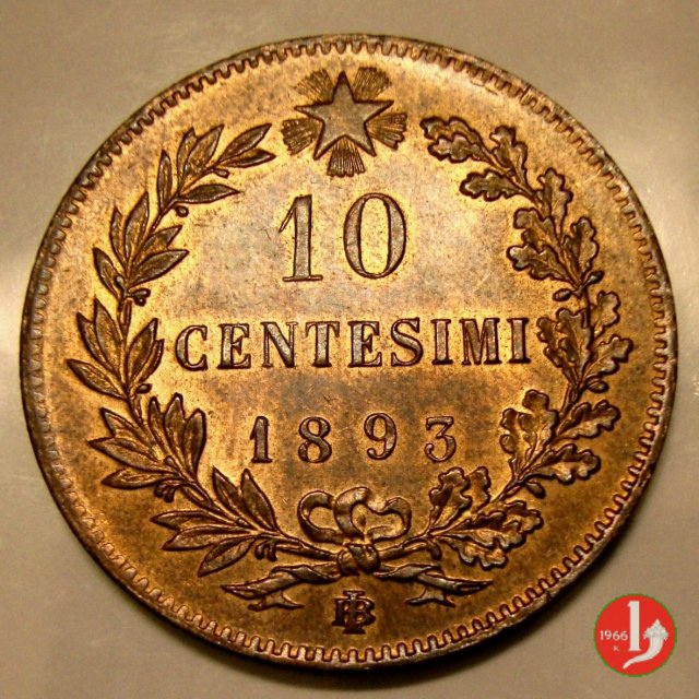 10 centesimi 1893 (Birmingham)