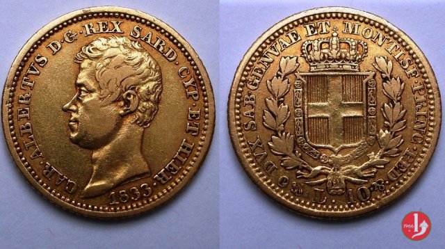 10 lire 1833 (Genova)