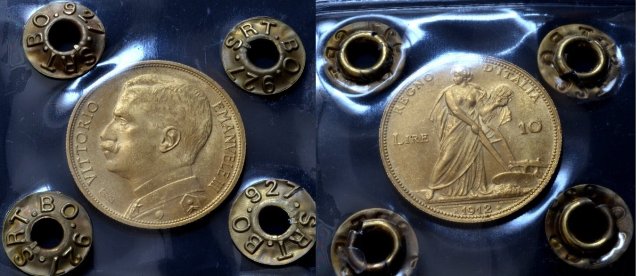 10 lire d'oro aratrice 1912 (Roma)