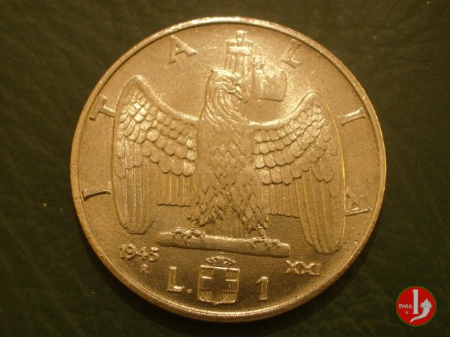 1 lira Impero 1943 (Roma)