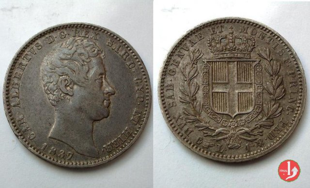 1 lira 1837 (Torino)