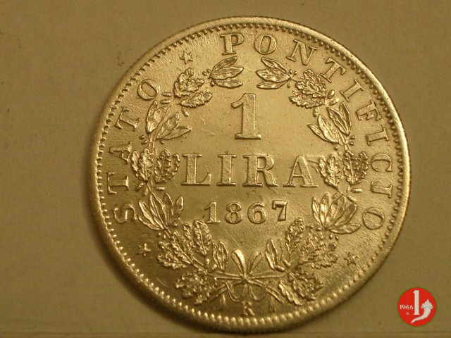 1 lira 1867 (Roma)