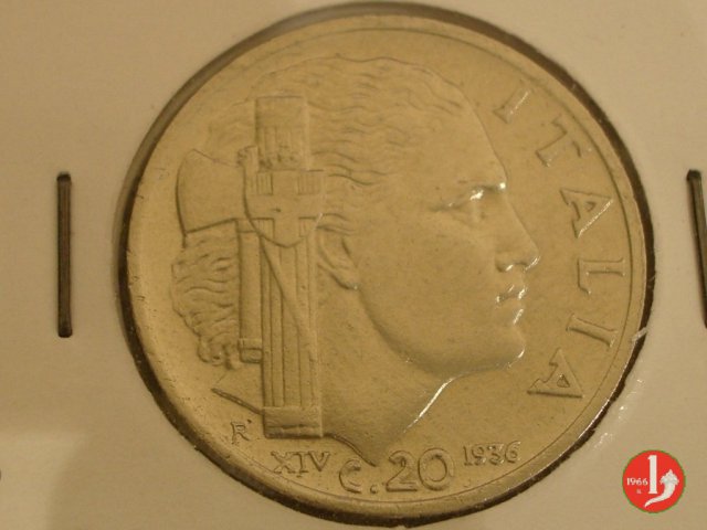 20 centesimi impero 1936 (Roma)