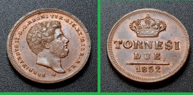 2 Tornesi 1852 (Napoli)