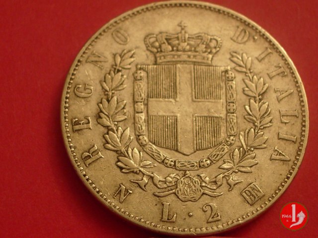 2 lire stemma 1863 (Napoli)