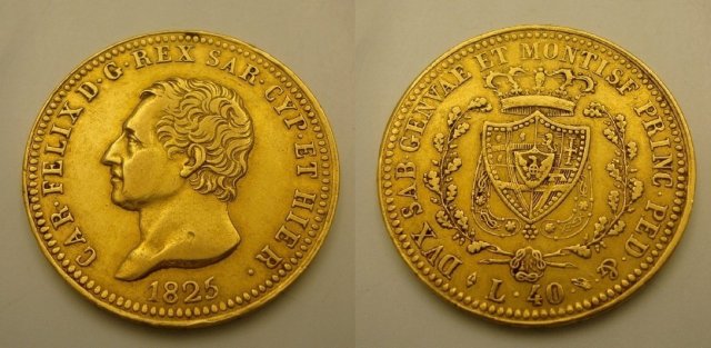 40 lire 1825 (Torino)