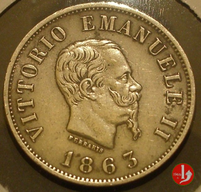 50 centesimi stemma 1863 (Milano)