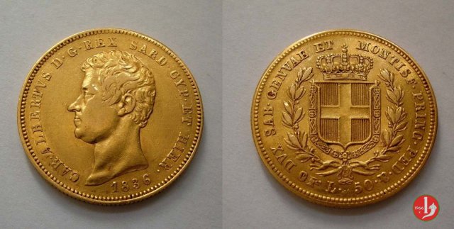 50 lire 1836 (Torino)