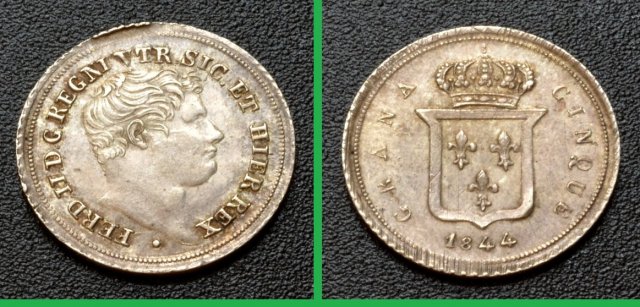 5 Grana 1844 (Napoli)