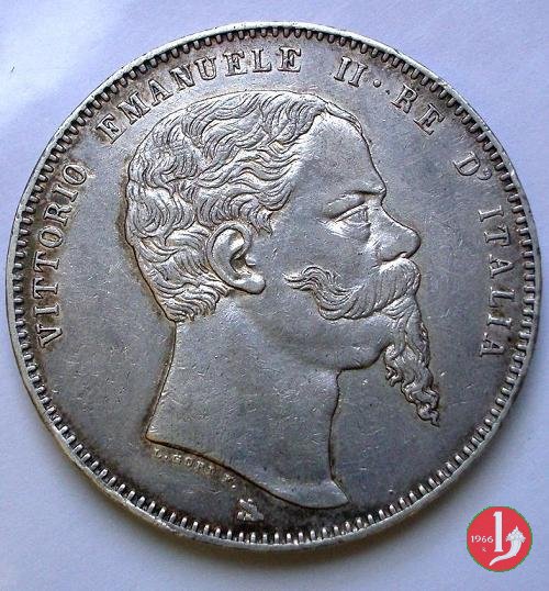 5 lire italiane 1861 (Firenze)