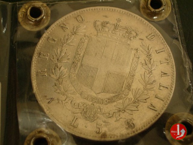 5 lire o scudo 1865 (Napoli)