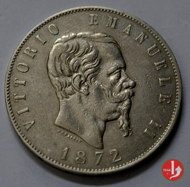 5 lire o scudo 1872 (Roma)