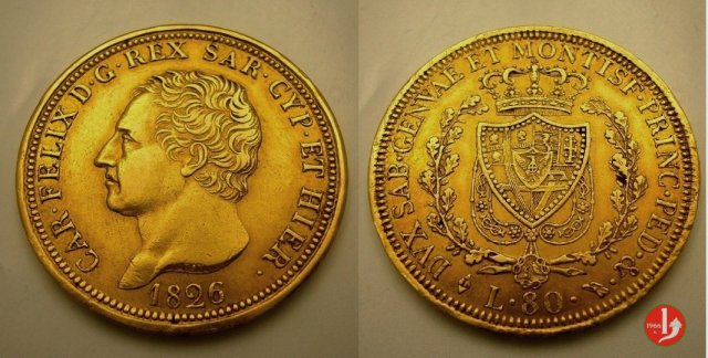 80 lire 1826 (Torino)