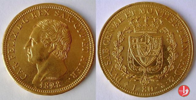 80 lire 1828 (Torino)