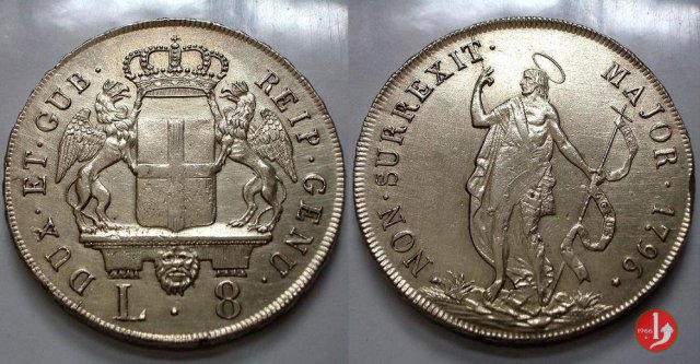 8 lire nuove 1796 (Genova)