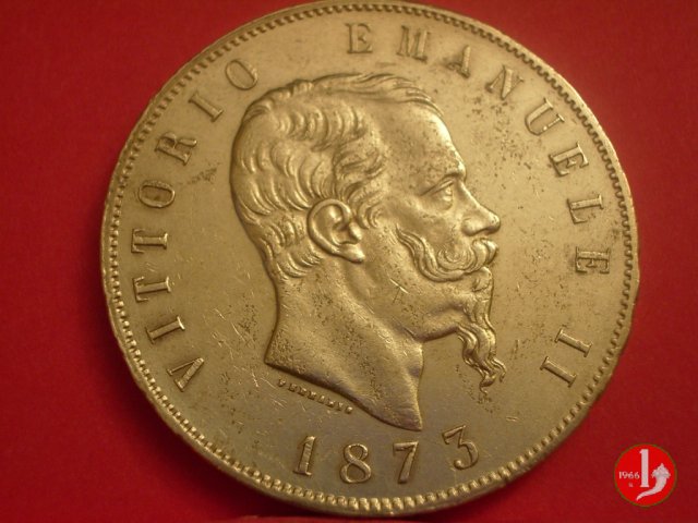 5 lire o scudo 1873 (Milano)