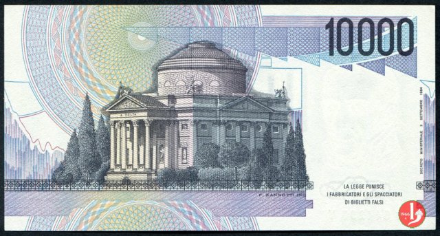 10.000 lire Alessandro Volta 1989