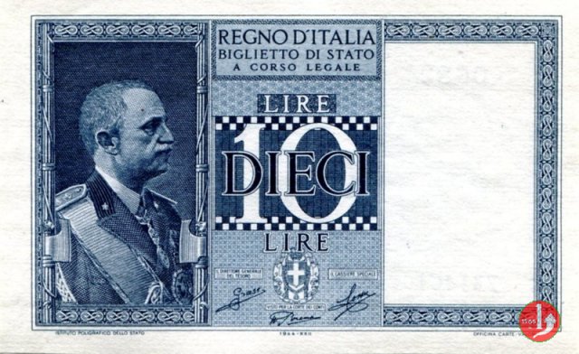 10 Lire Impero 1944