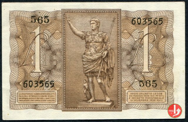 1 Lira Impero 1939