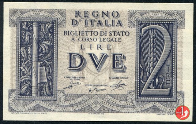 2 Lire Impero 1939