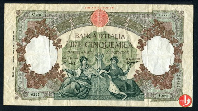 5.000 lire Repubbliche Marinare 1960