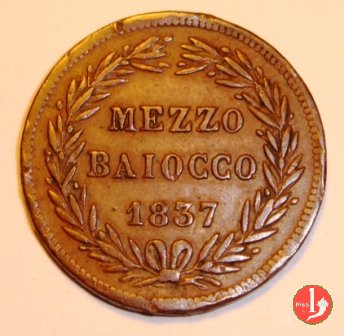 Mezzo Baiocco 1837 (Roma)